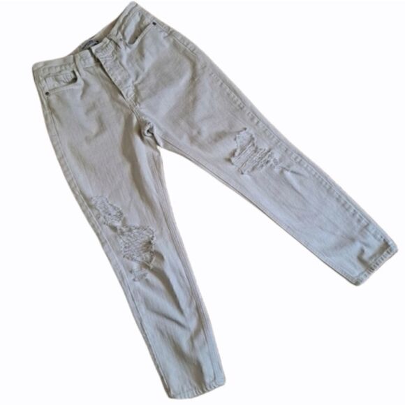 Just Black Denim - Just Black Boyfriend Jean Off White 26 Waist